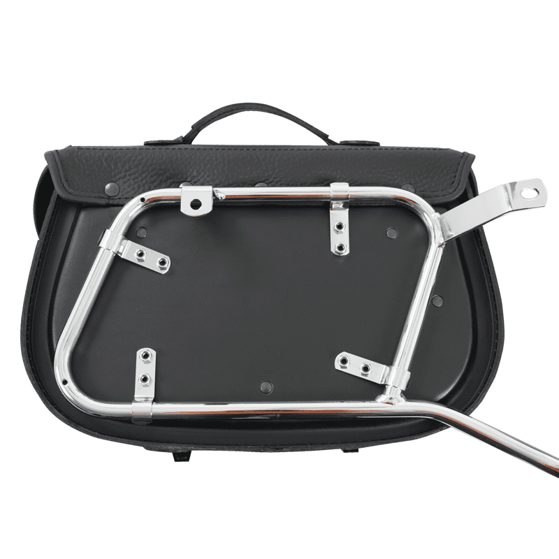 Motorradtasche [Hepco & Becker] - Satteltaschen Ivory schwarz – Rohrpacktaschenhalter