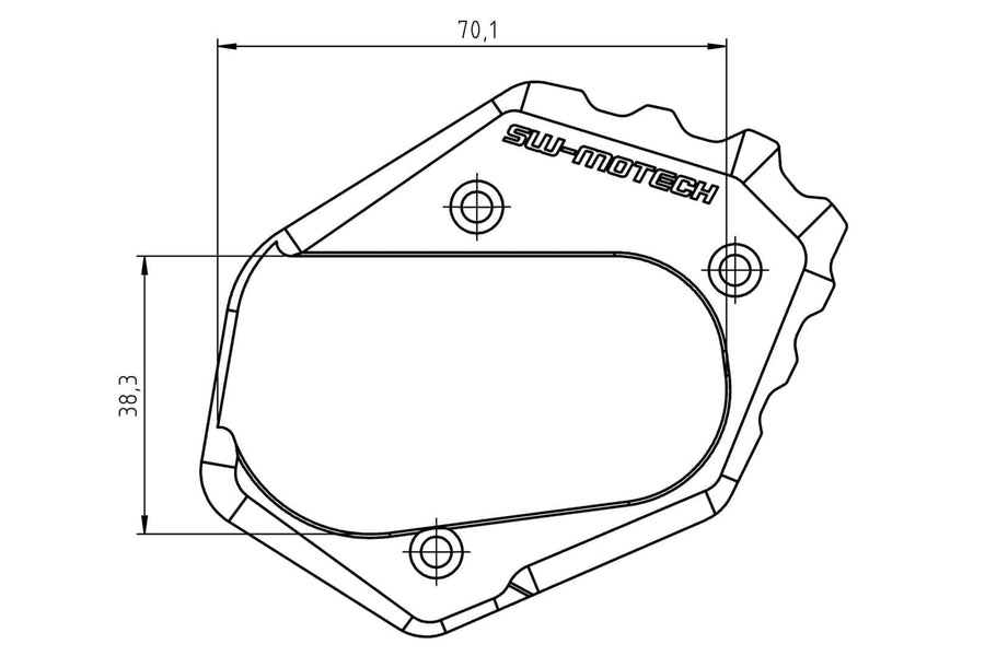 BMW R 1200 GS [2019] - Seitenständerfuß-Verbreiterung – Bild 3