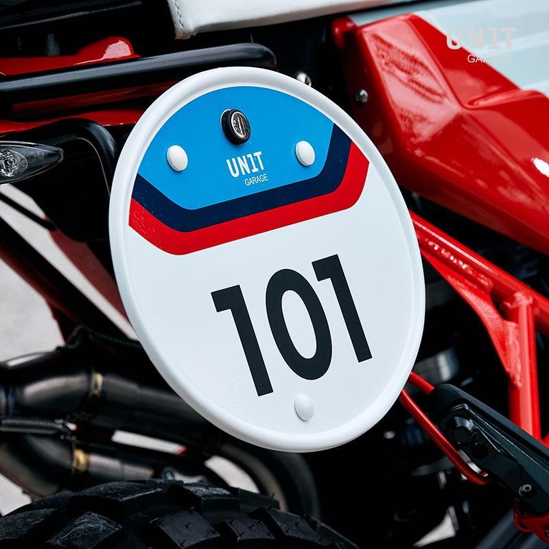 BMW R nineT 1200 Pure [2017-2023] - Startnummerntafel mit Schnellverschluss und Schloss