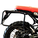 BMW R nineT 1200 Roadster [2014-2023] - Kultige Seitentasche in Canvas 40L - 50L + Aluminiumplatte + rechter Rahmen für Atlas Aluminiumtasche