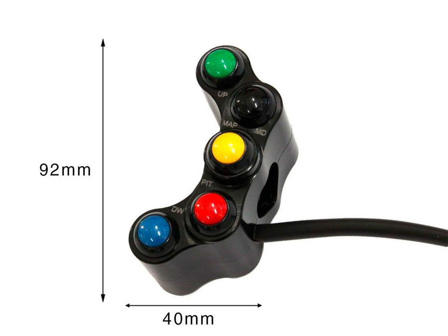 Ducati Panigale V4 [2018-2023] - Racing switch unit left, 7 buttons - view 3